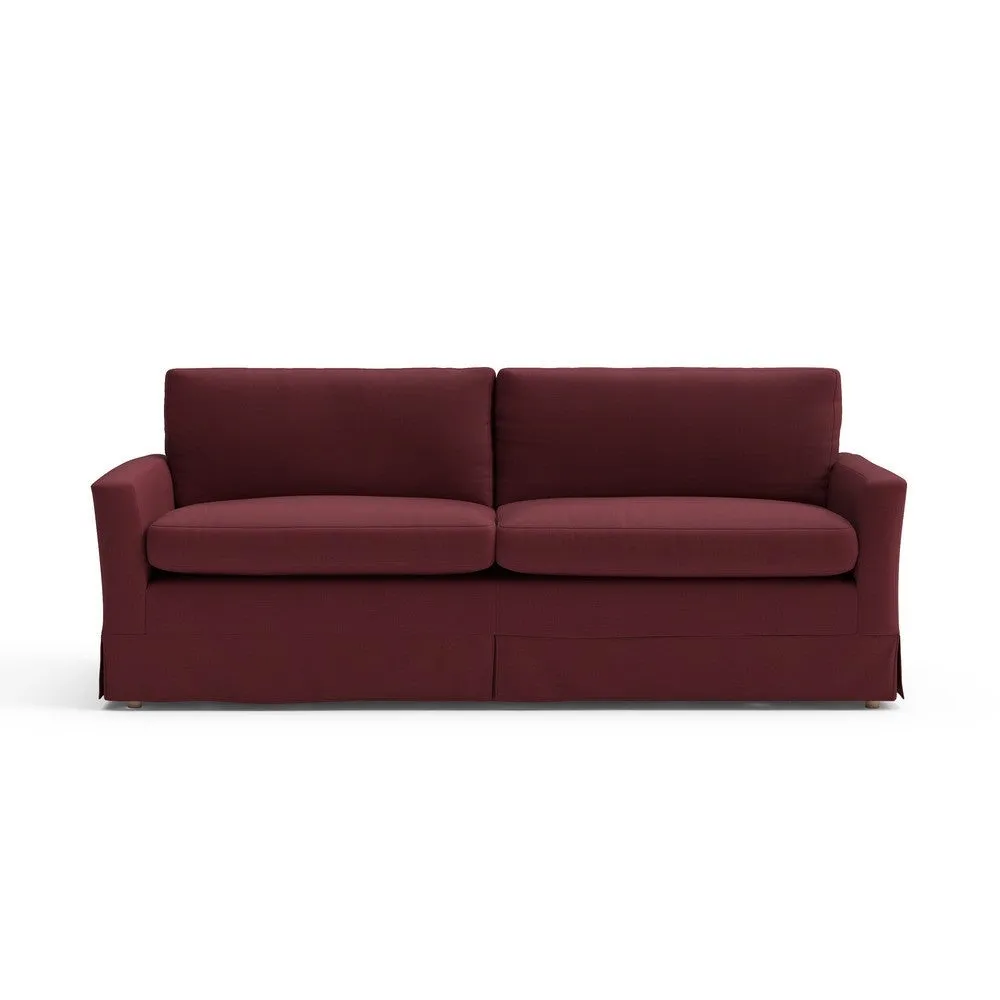 Austen 4-Seater Sofa - Red, House Linen Mix