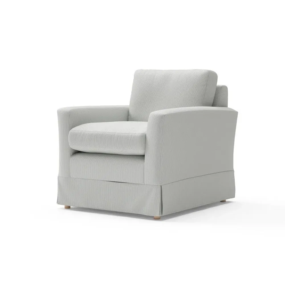 Austen Armchair - Duck Egg, Broadway Stripe