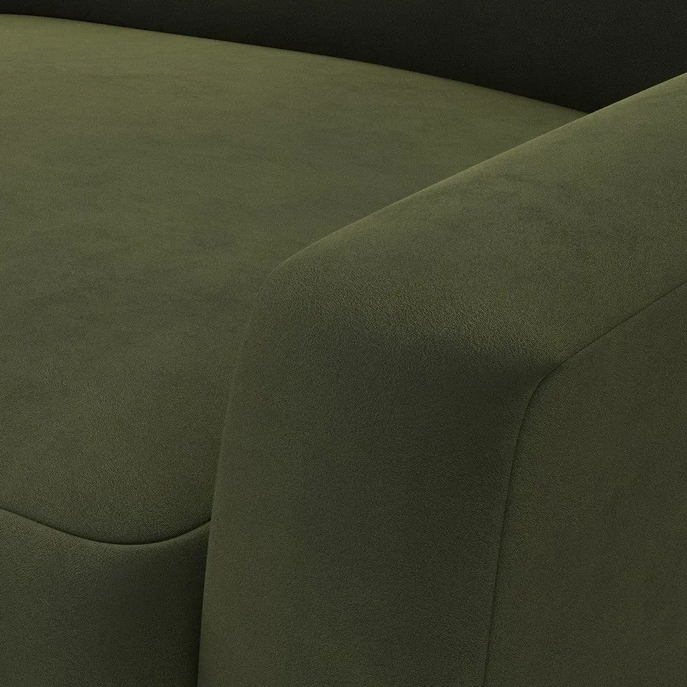 Austen Armchair - Forest Green, Matt Velvet