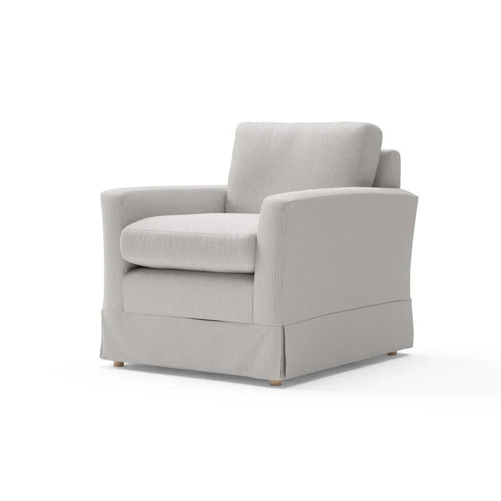 Austen Armchair - Grey, Broadway Stripe