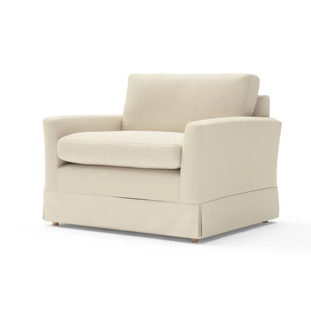 Austen Love Seat - Cream, House Weave