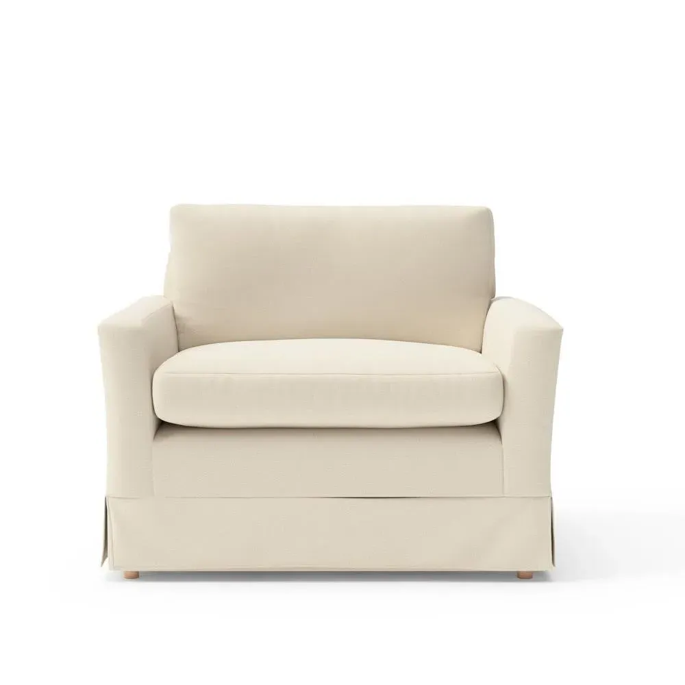 Austen Love Seat - Cream, House Weave image