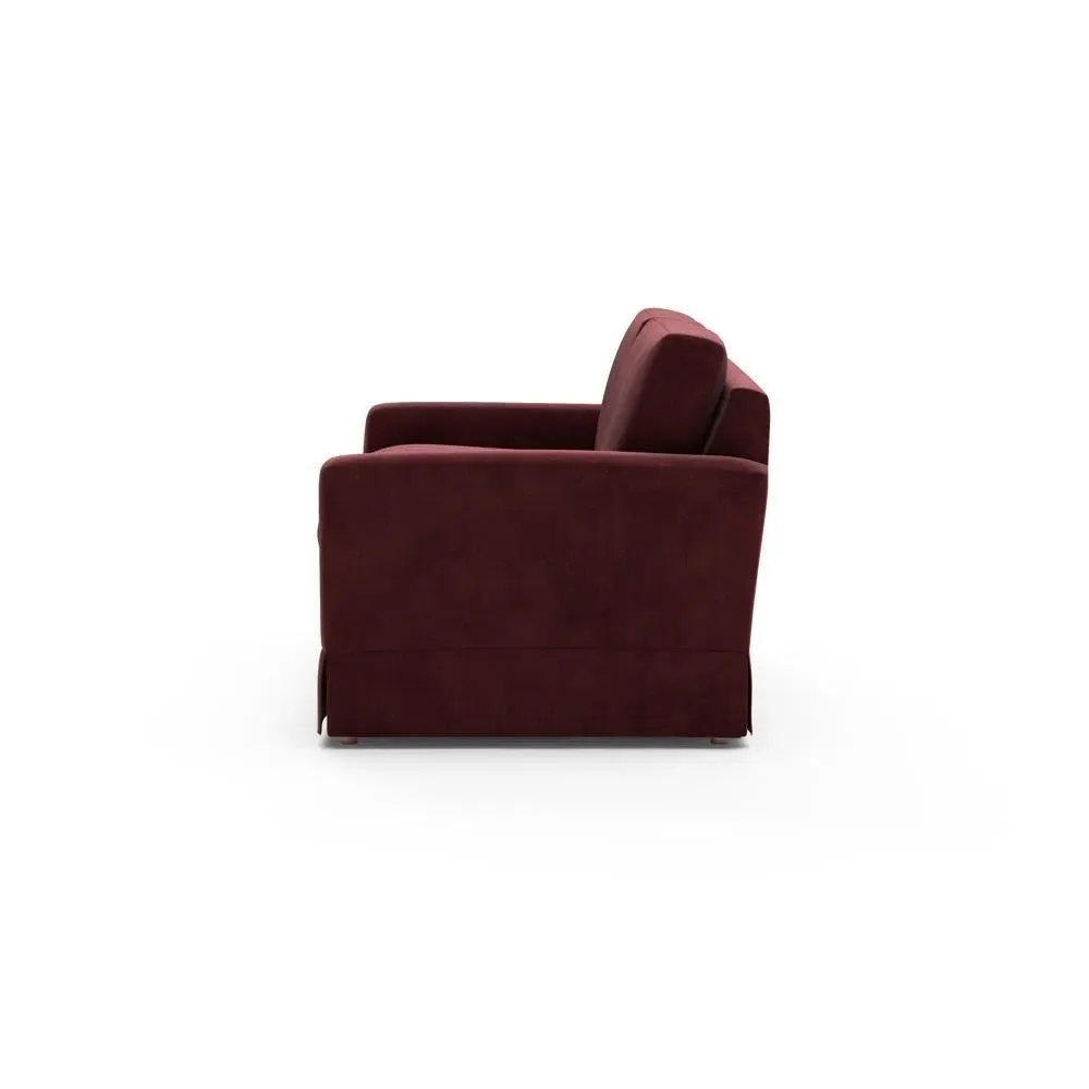 Large 2-Seater Sofa - Dark Rosehip, Matt Velvet