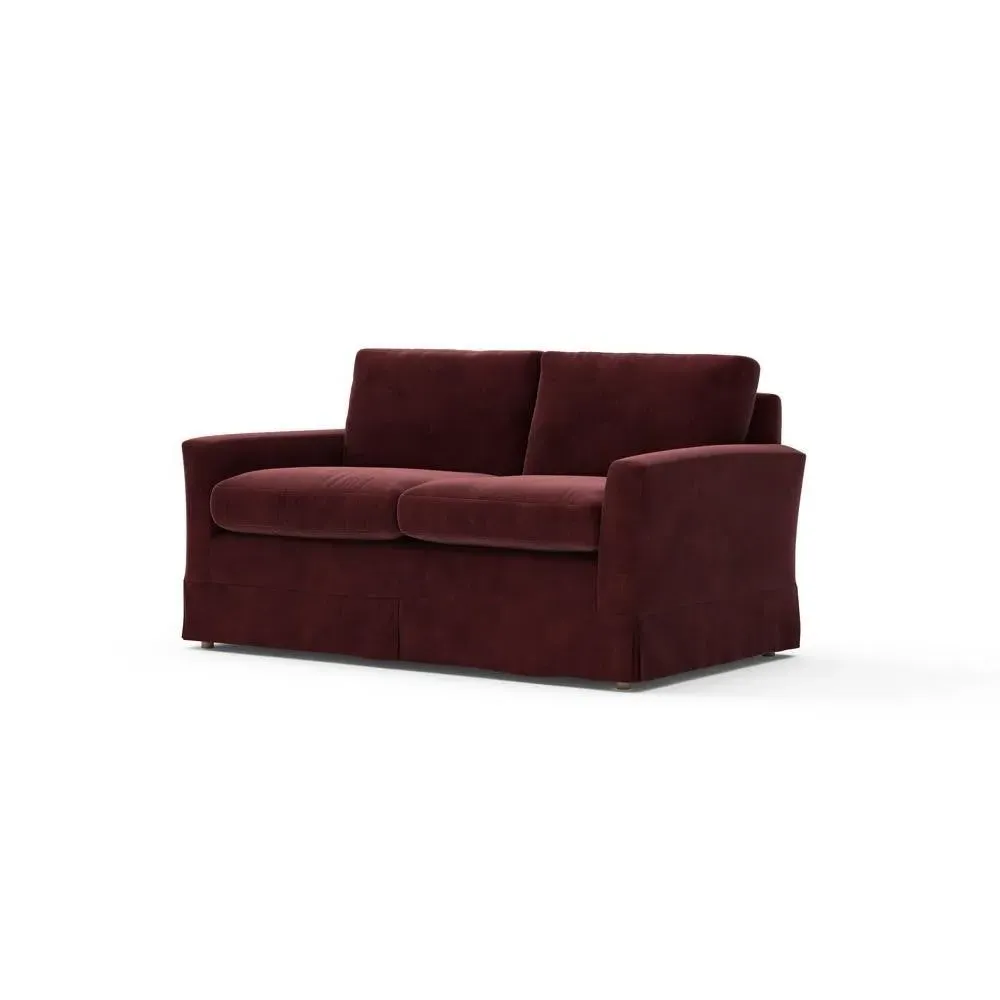 Large 2-Seater Sofa - Dark Rosehip, Matt Velvet