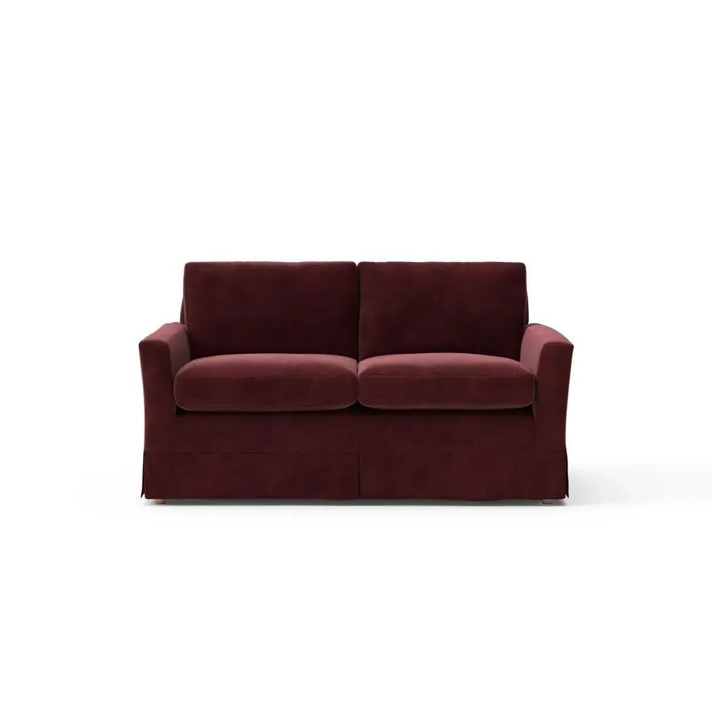 Large 2-Seater Sofa - Dark Rosehip, Matt Velvet