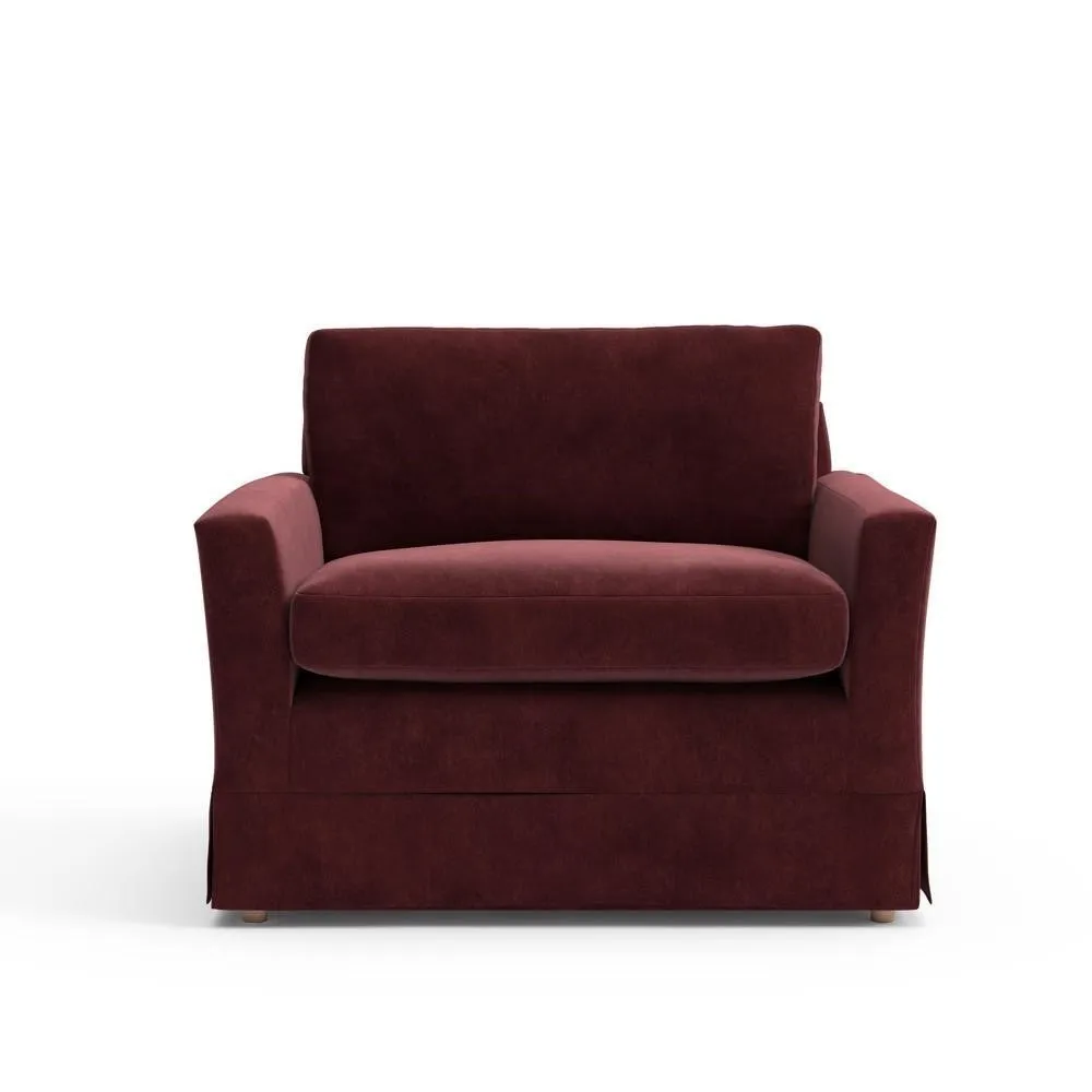 Love Seat - Dark Rosehip, Matt Velvet