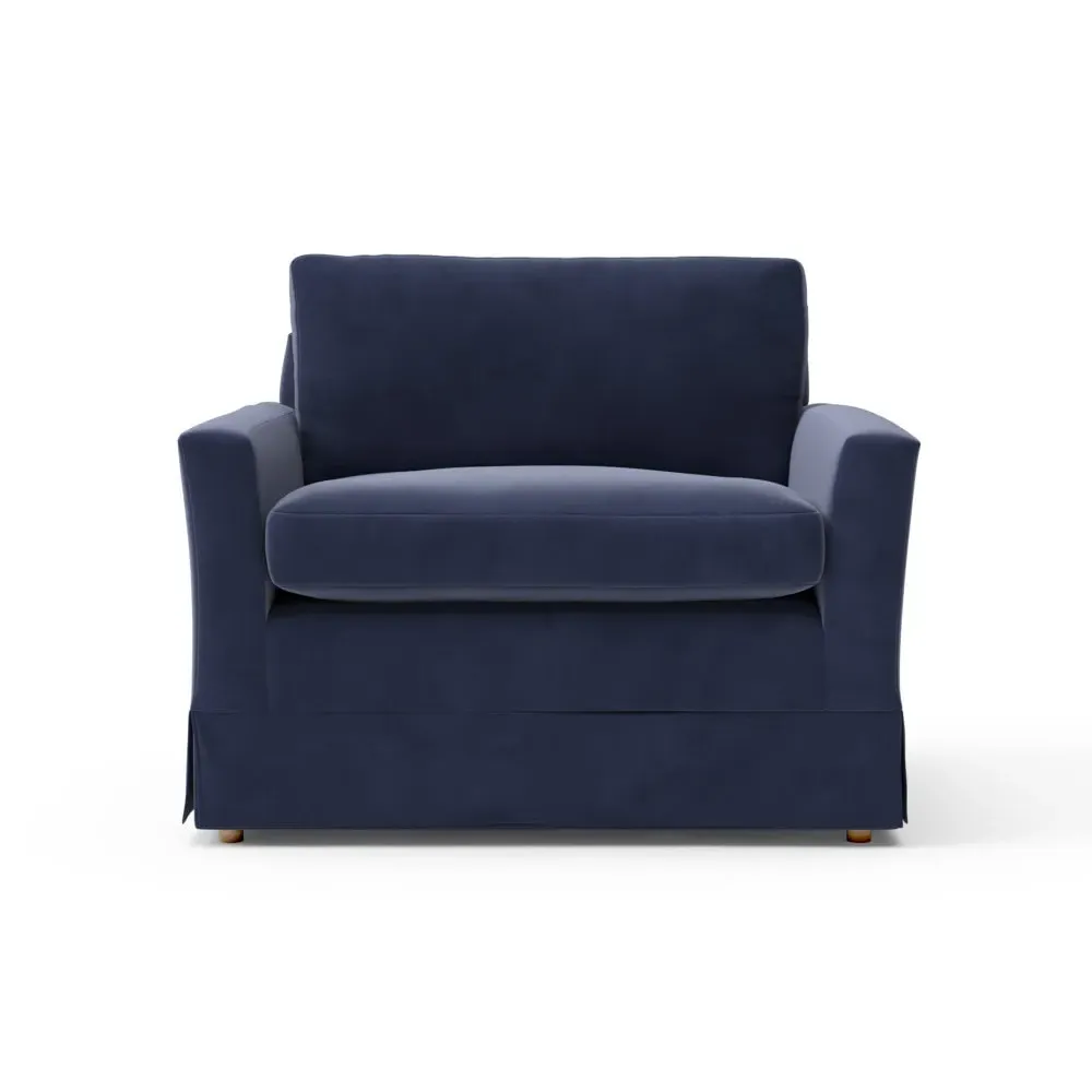 Love Seat - Deep Blue, Matt Velvet