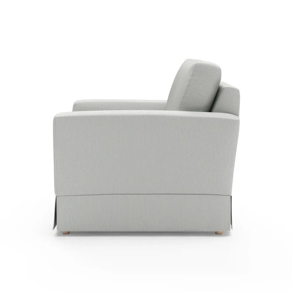 Love Seat - Duck Egg, Broadway Stripe