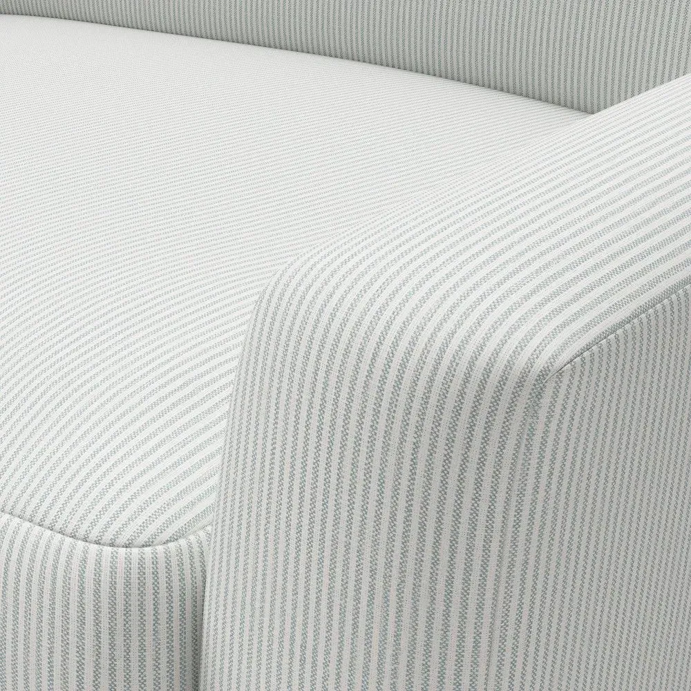 Love Seat - Duck Egg, Broadway Stripe