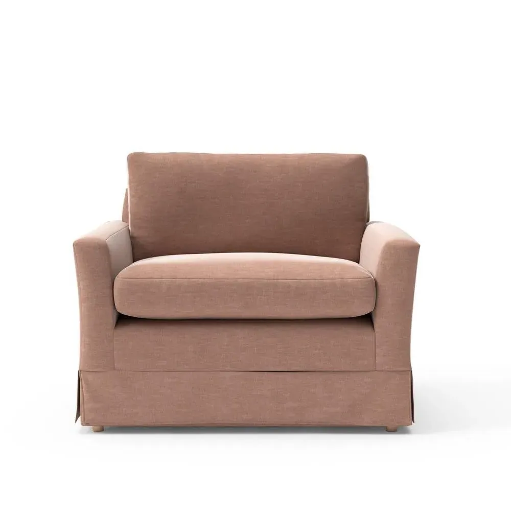 Love Seat - Dusky Rose, Eco Chenille image