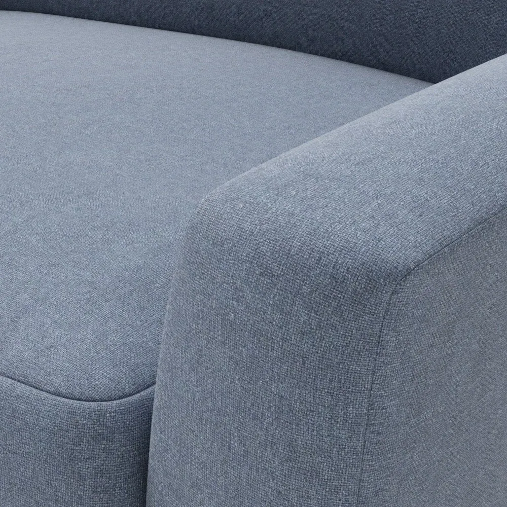 Love Seat - Indigo, House Linen Mix