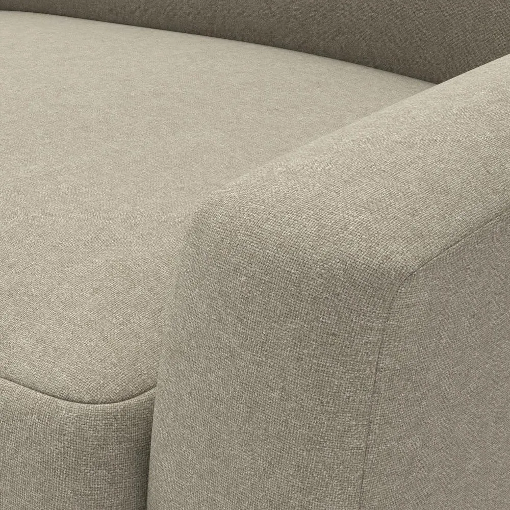 Love Seat - Mid Grey, House Linen Mix