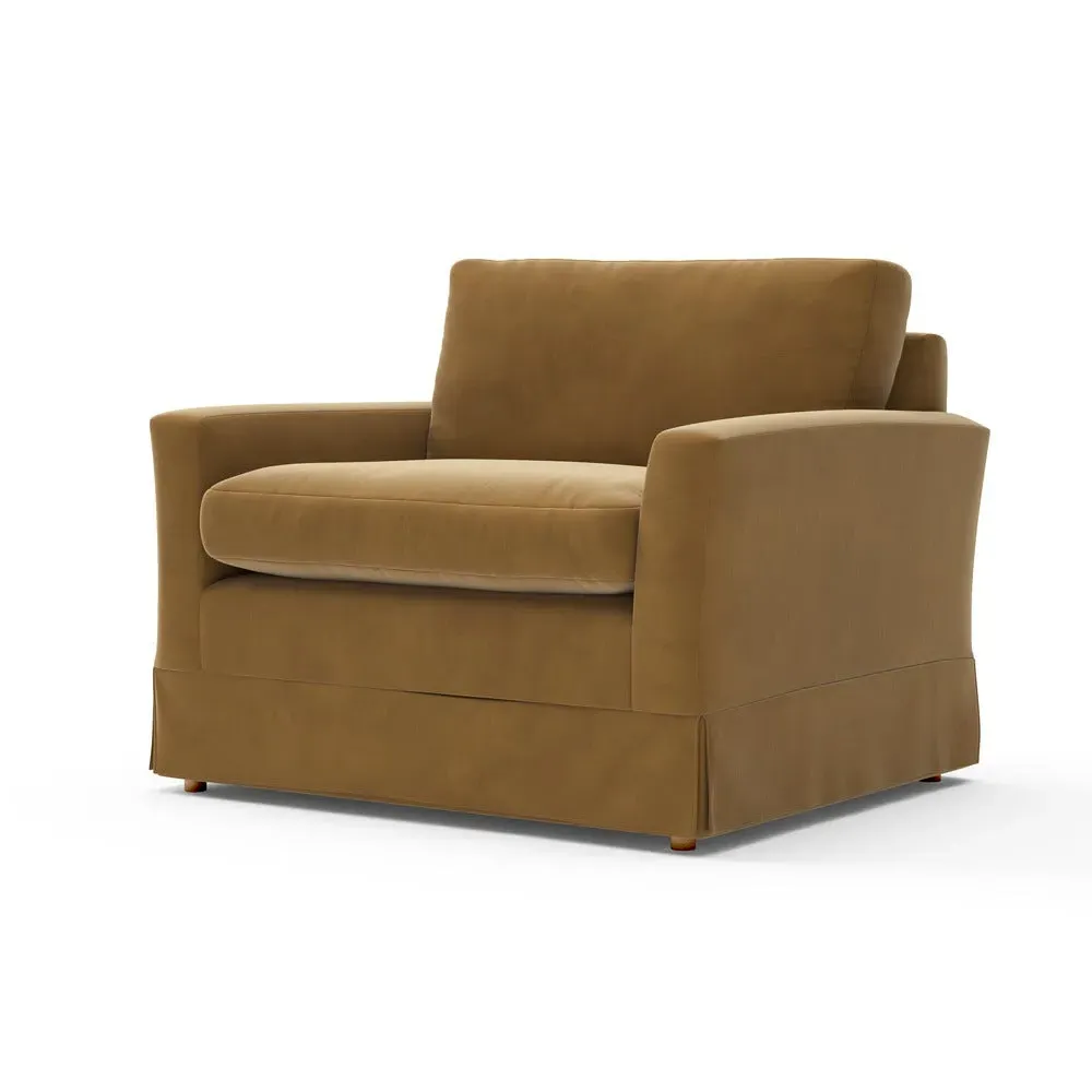 Love Seat - Mustard, Matt Velvet