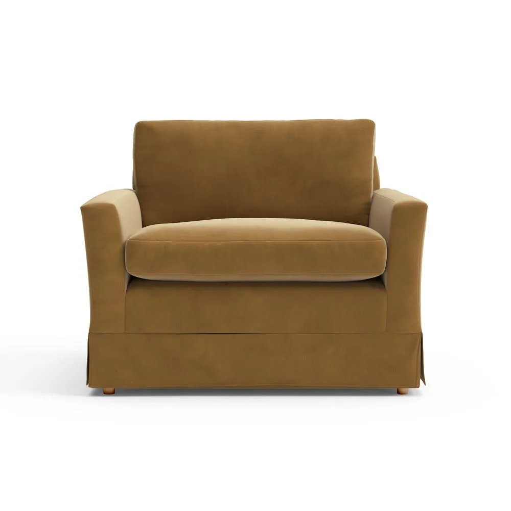 Love Seat - Mustard, Matt Velvet