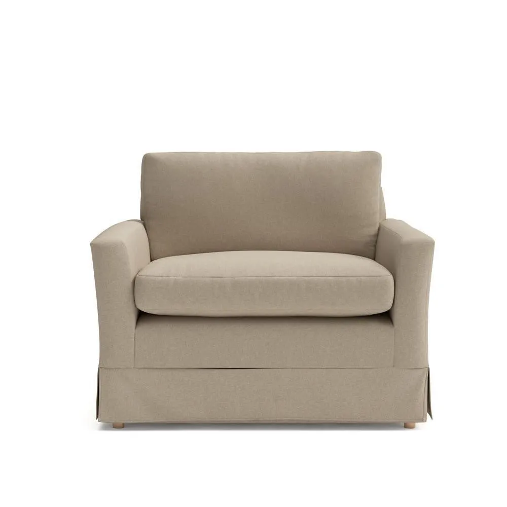 Love Seat - Natural, House Linen Mix