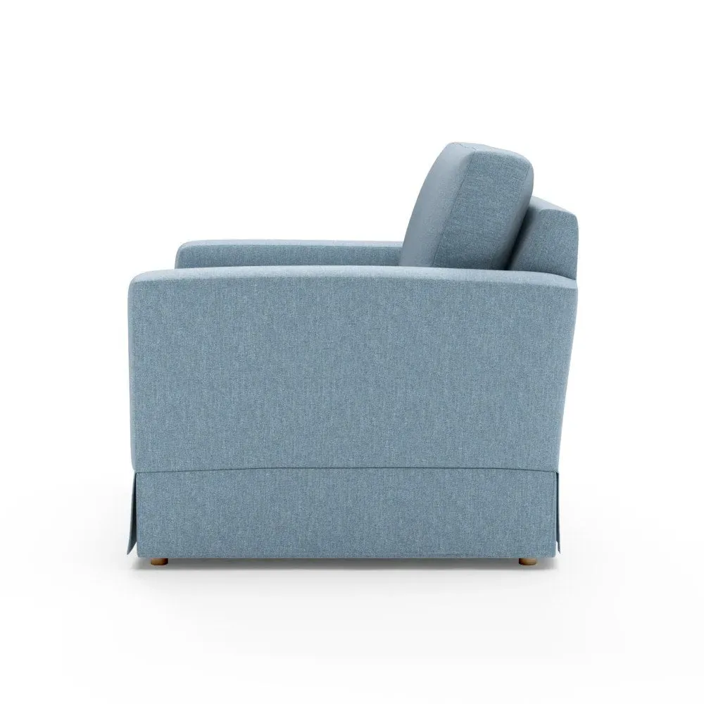 Love Seat - Teal, Rustic Weave