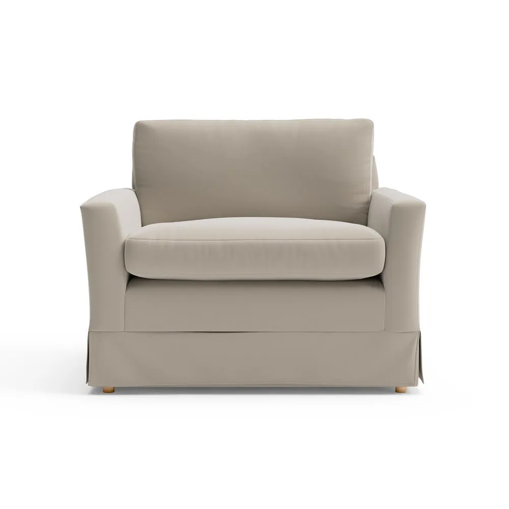 Love Seat - Weathered Pebble, Matt Velvet