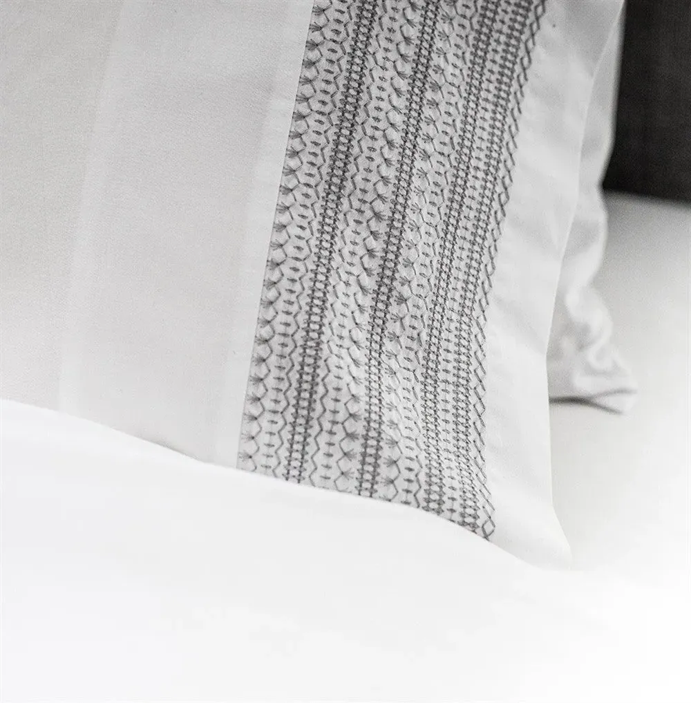 Double Duvet Cover Set - Grey, Cotton