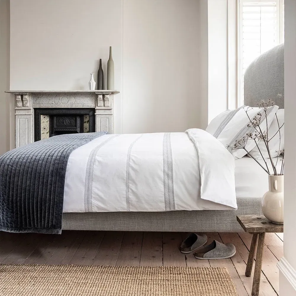 Double Duvet Cover Set - Grey, Cotton image