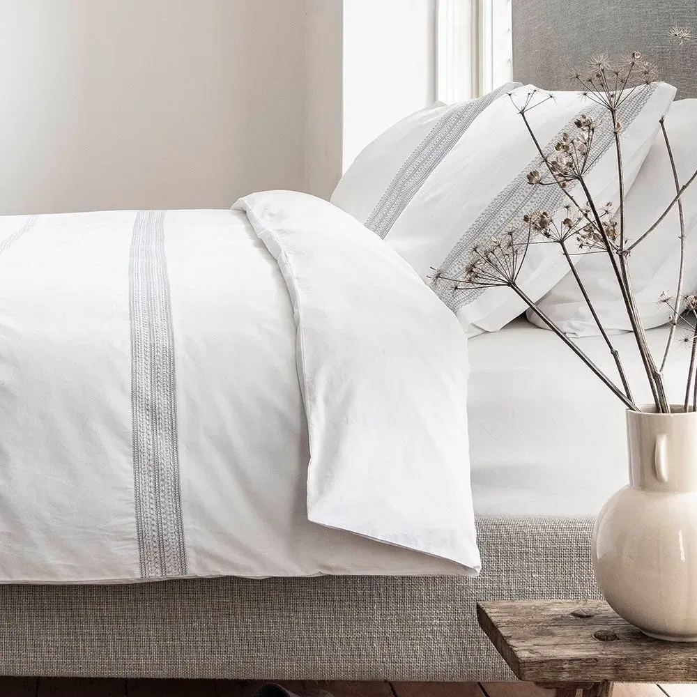 King Duvet Cover Set - Grey, Cotton