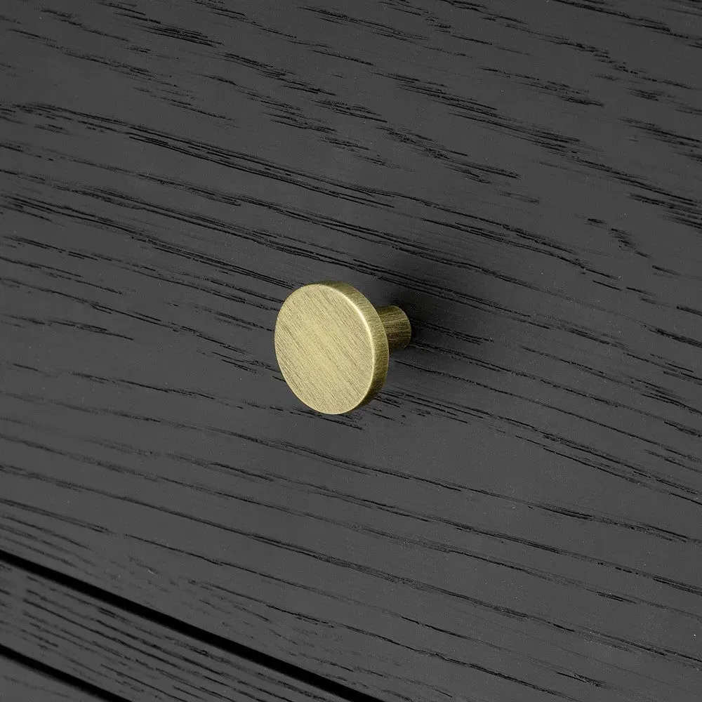 Berkeley Black Oak 4 Drawer Chest - Black, Oak