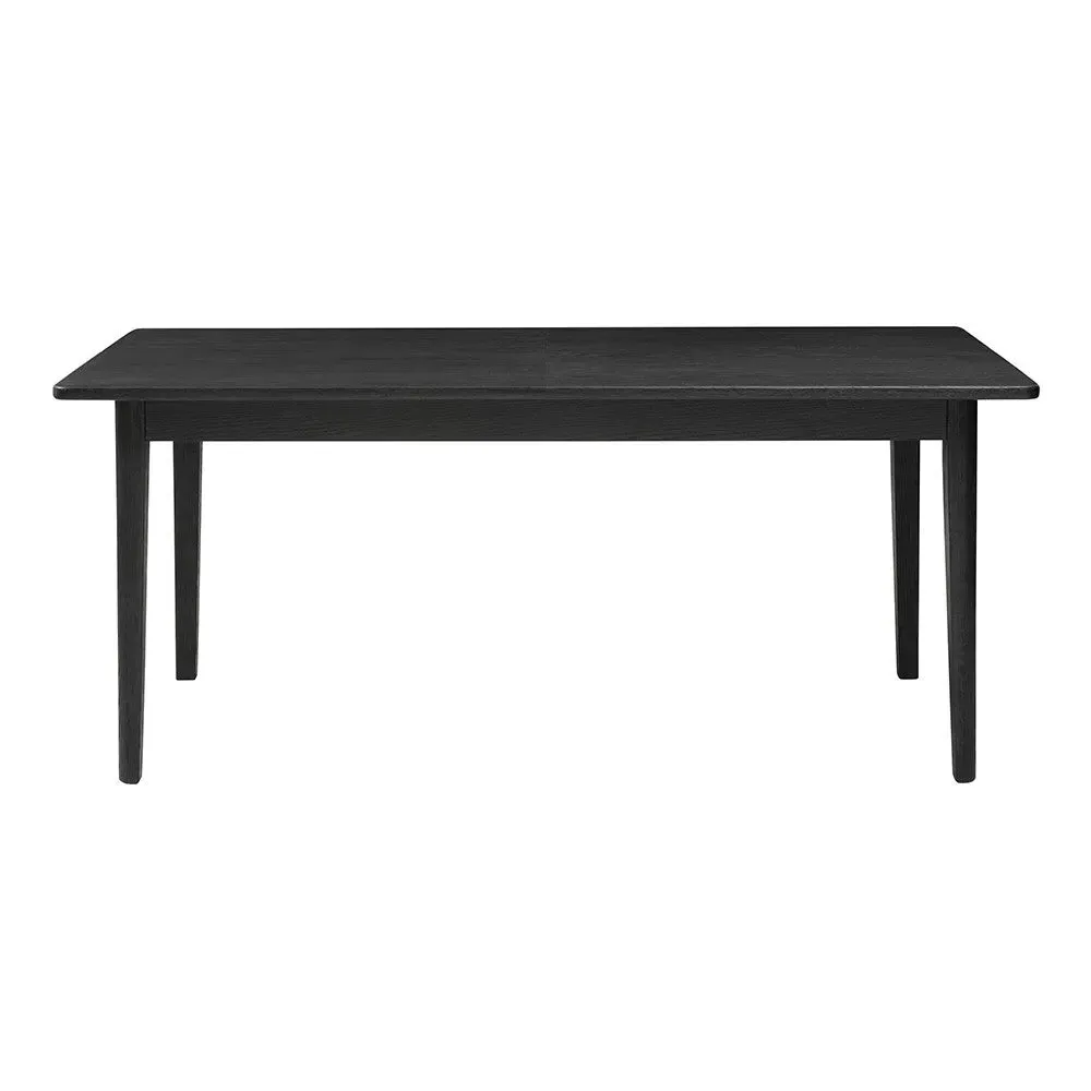 Berkeley Black Oak 6-8 Seater Extending Dining Table - Black