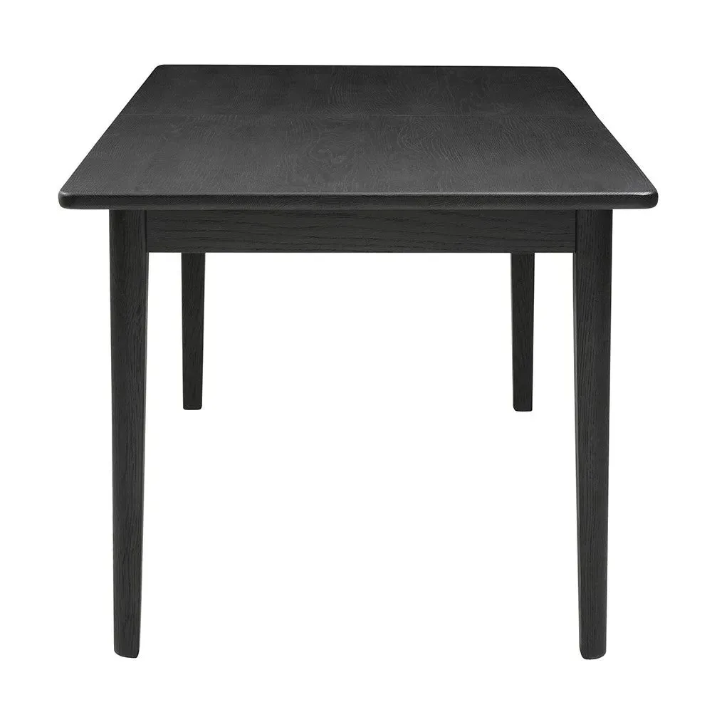 Berkeley Black Oak 6-8 Seater Extending Dining Table - Black