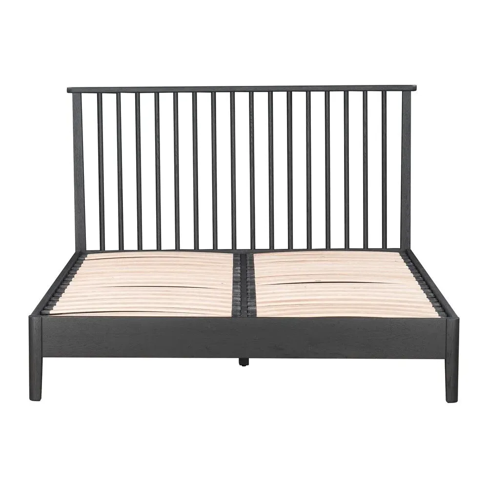 Berkeley Black Oak Superking Bed Frame - Black
