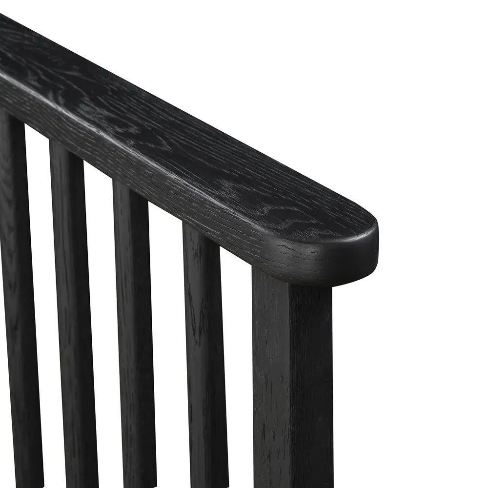 Berkeley Black Oak Superking Bed Frame - Black