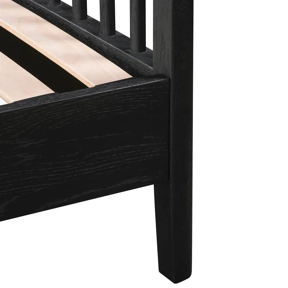 Berkeley Black Oak Superking Bed Frame - Black