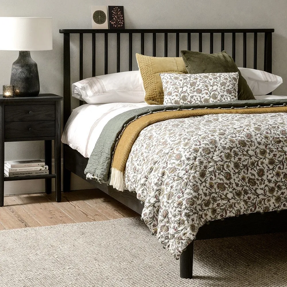 Berkeley Black Oak Superking Bed Frame - Black