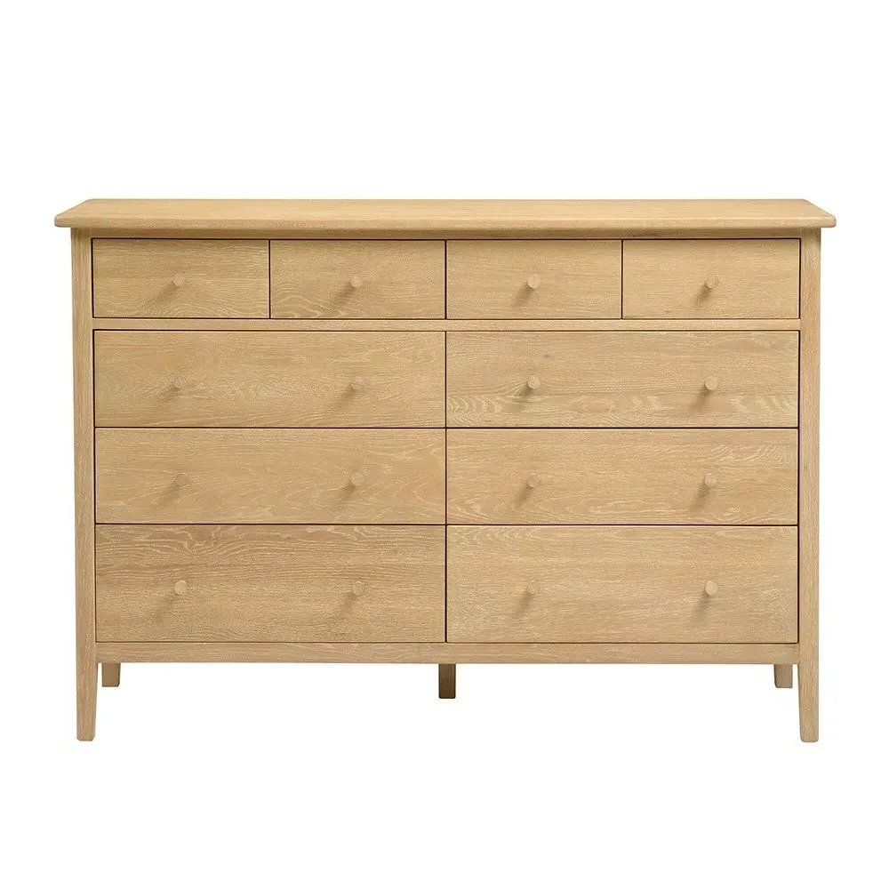 Berkeley Nordic Oak 10 Drawer Chest - Oak image