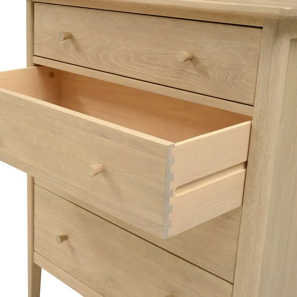 Berkeley Nordic Oak 4 Drawer Chest - Oak by The Cotswold Company, image 8