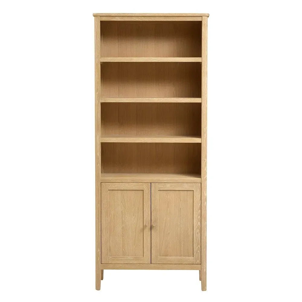 Alcove Bookcase with Storage - Nordic Oak by The Cotswold Company, image 3
