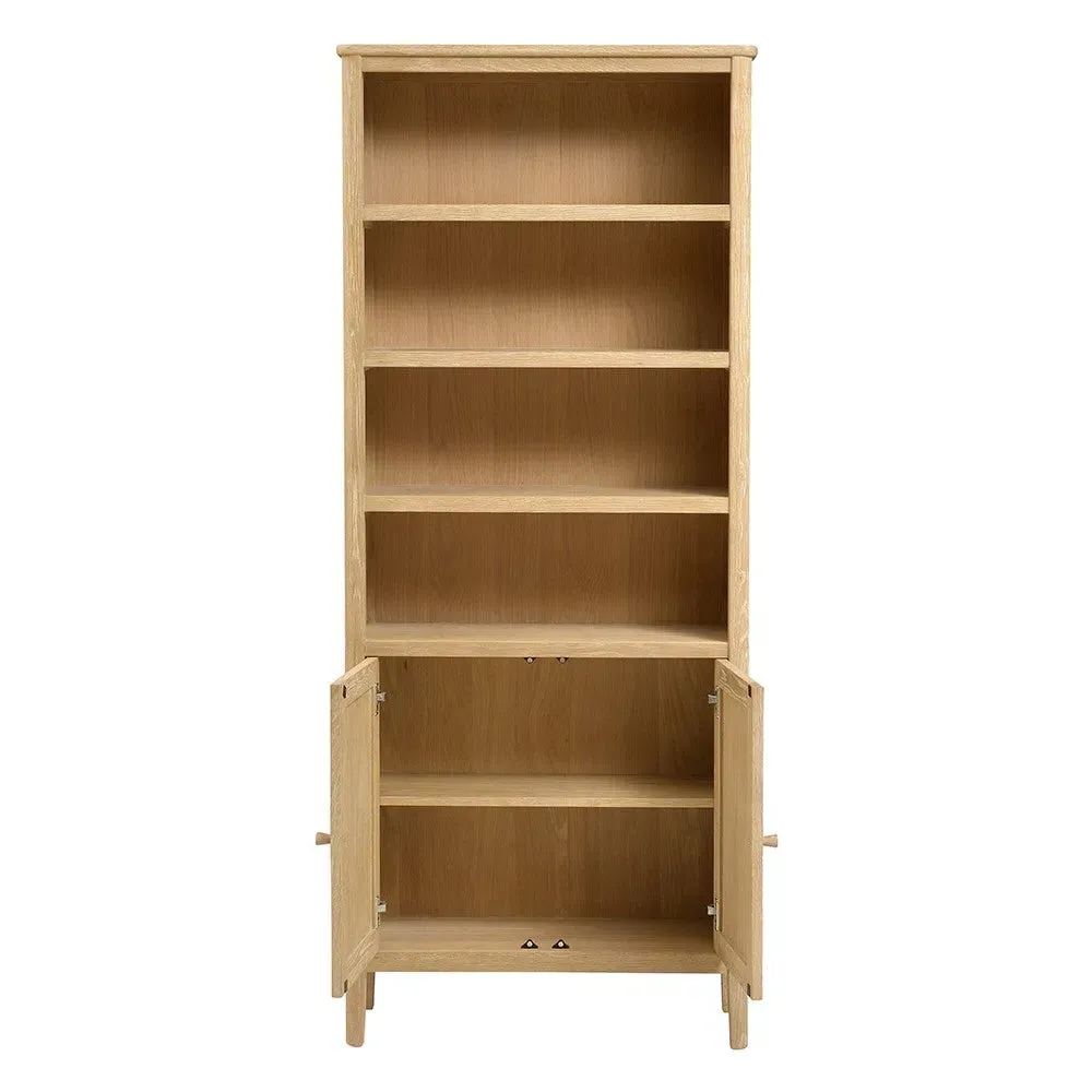 Alcove Bookcase with Storage - Nordic Oak by The Cotswold Company, image 4