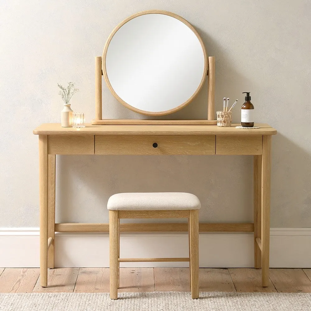 Berkeley Nordic Oak Console Dressing Table - Oak