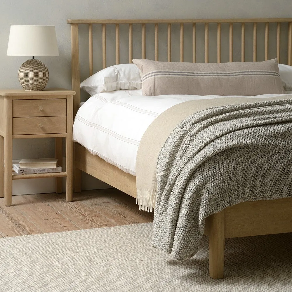 Berkeley Nordic Oak Double Bed Frame - Oak