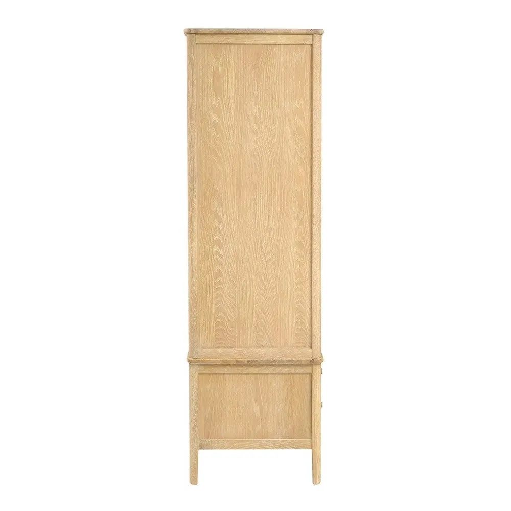 Berkeley Nordic Oak Double Wardrobe with Drawers - Oak