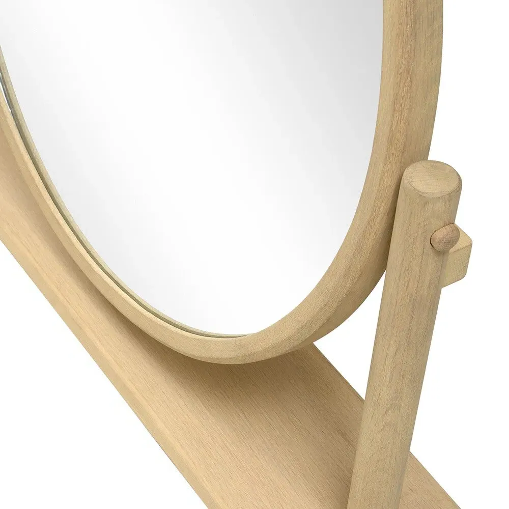Berkeley Nordic Oak Dressing Table Mirror - Natural Oak