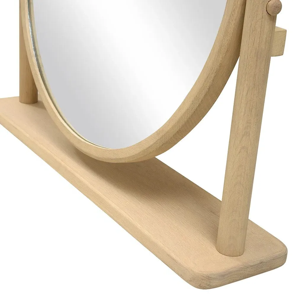 Berkeley Nordic Oak Dressing Table Mirror - Natural Oak