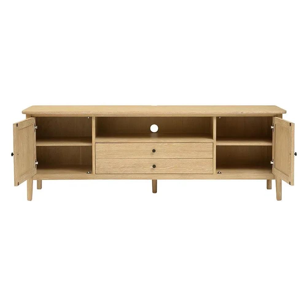 Berkeley Nordic Oak TV Unit with Storage - Oak