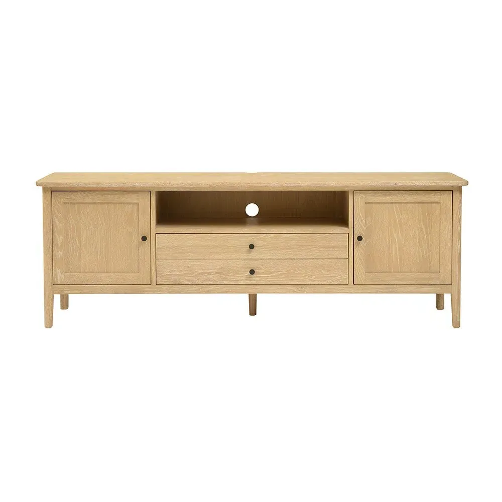 Berkeley Nordic Oak TV Unit with Storage - Oak