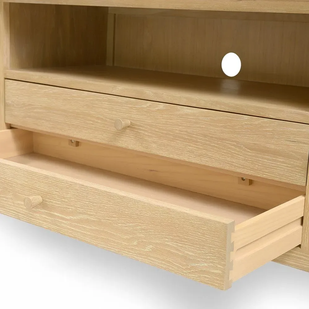 Berkeley Nordic Oak TV Unit with Storage - Oak