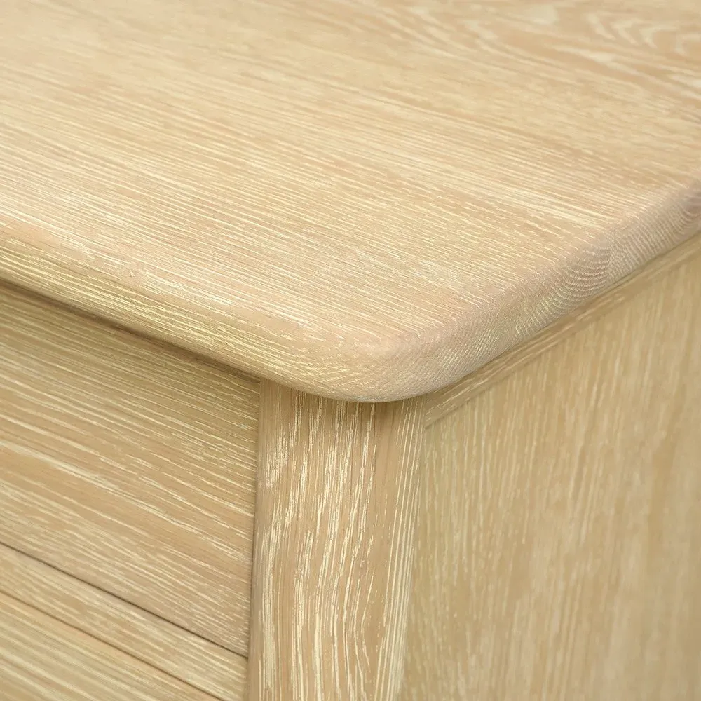 Berkeley Nordic Oak Vanity Tallboy with Mirror - Oak