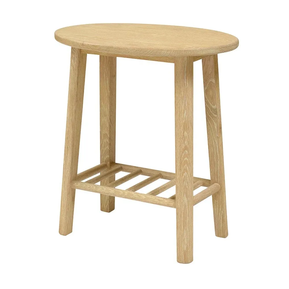 Oval Side Table - Oak