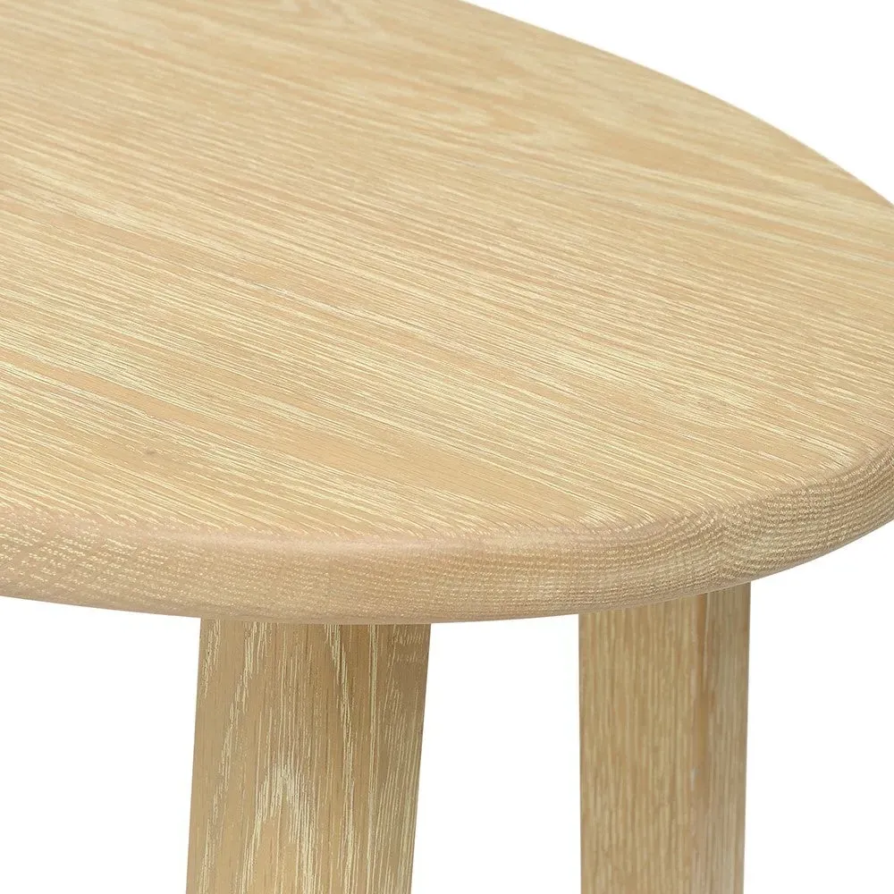 Oval Side Table - Oak