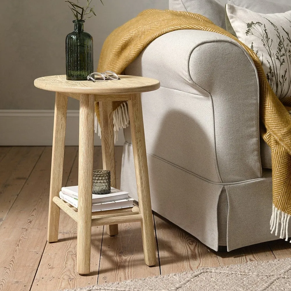 Oval Side Table - Oak