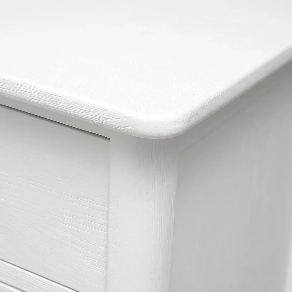 Berkeley White Oak 4 Drawer Chest - White, Oak