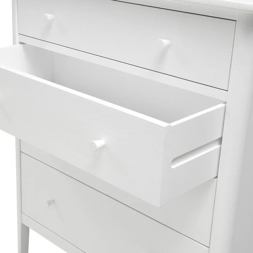 Berkeley White Oak 4 Drawer Chest - White, Oak