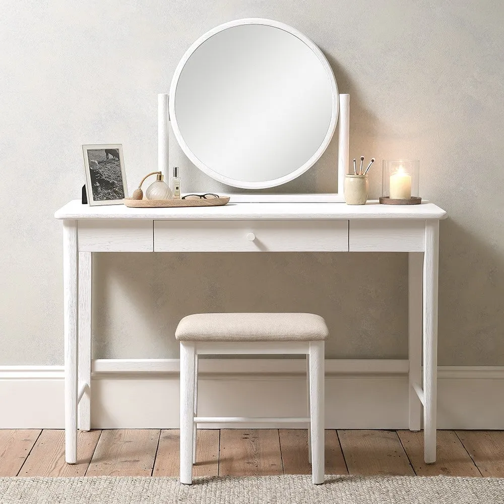 Berkeley White Oak Dressing Table Mirror - White